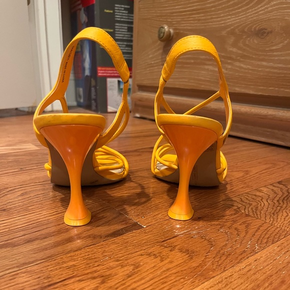 Orange Strappy Heels - Picture 10 of 13